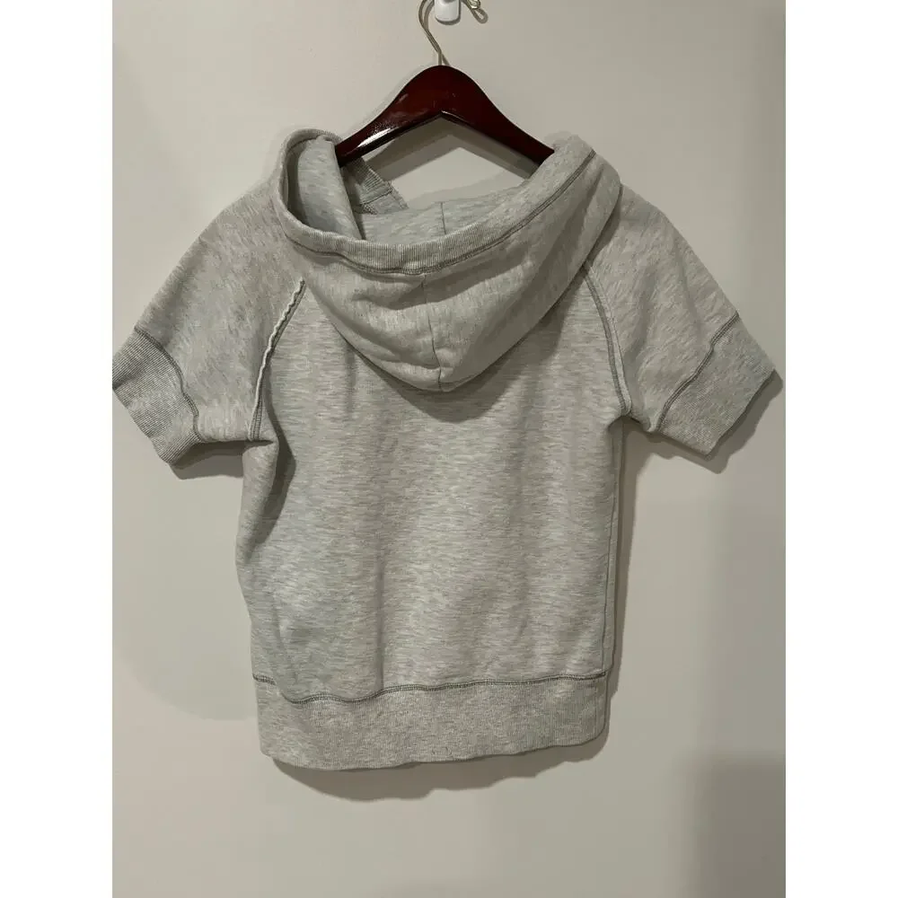 Women's Gray Iowa Hawkeyes Short Sleeve Hoodie, Size Medium, #KB297 - Picture 4 of 4